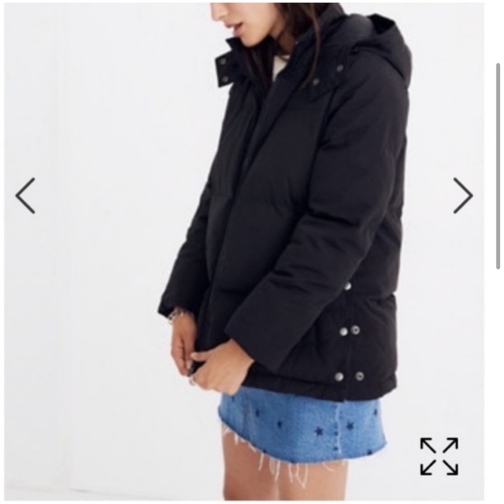 MADEWELL BLACK QUILTED PUFFER PARKA - Picture 4 of 15